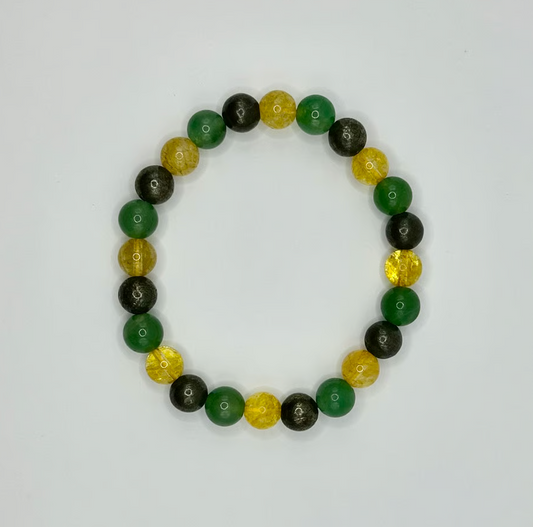 【30日間遠隔サポート付】「サクセス」ブレスレット天然石パワーストーン7-8mm【パワーストーン4個おまけ付】