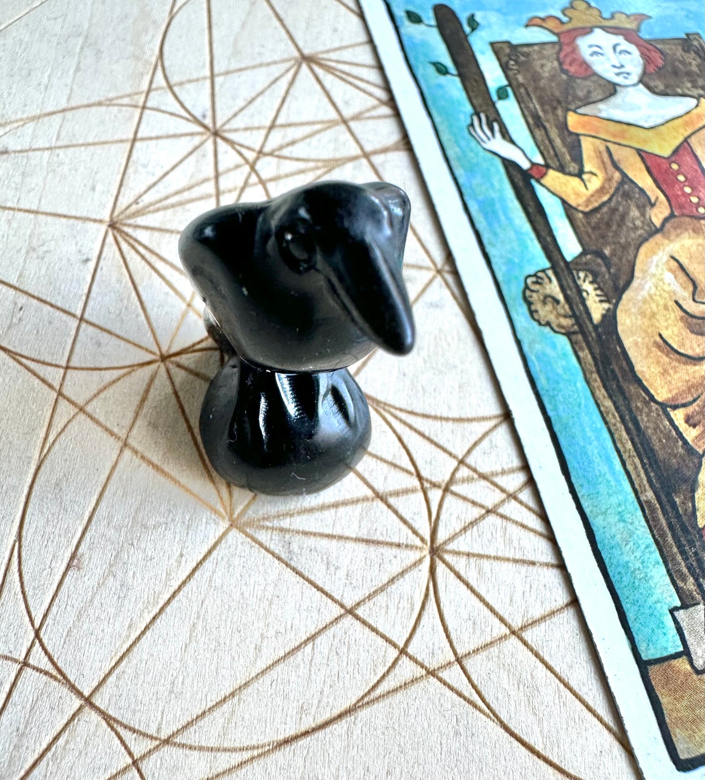 【スペイン発・全世界送料無料】ブラックオブシディアンからす