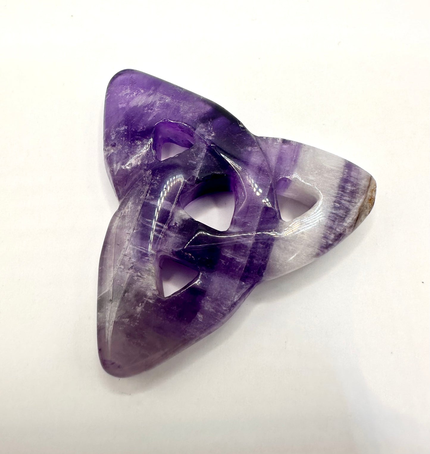 アメジスト三角ケルティックノット