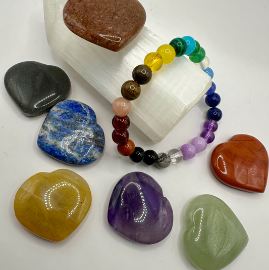 【スペイン発・全世界送料無料】チャクラパワーストーン7個天然石ブレスレットセット