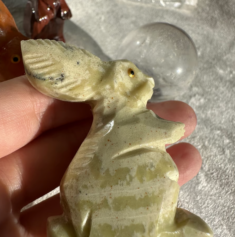 【スペイン発・全世界送料無料】【残1】サーペンティンジェードうさぎ