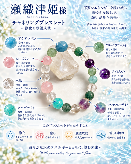 【国際送料込】瀬織津姫さま チャネリングブレスレット①