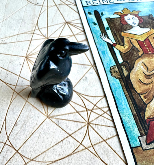 【スペイン発・全世界送料無料】ブラックオブシディアンからす