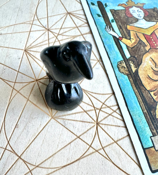 【スペイン発・全世界送料無料】ブラックオブシディアンからす