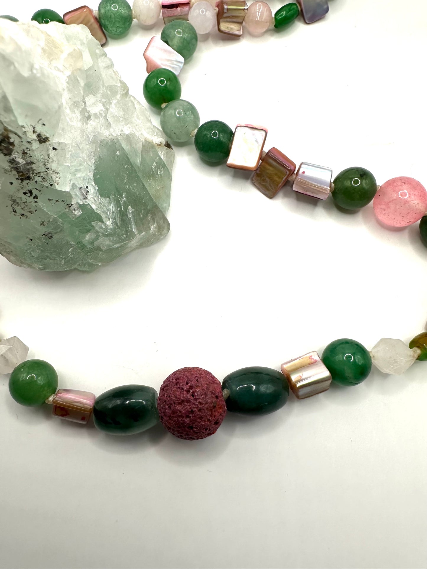 【スペイン発・全世界送料無料】ハンドメイドネックレスアゲートLAVA