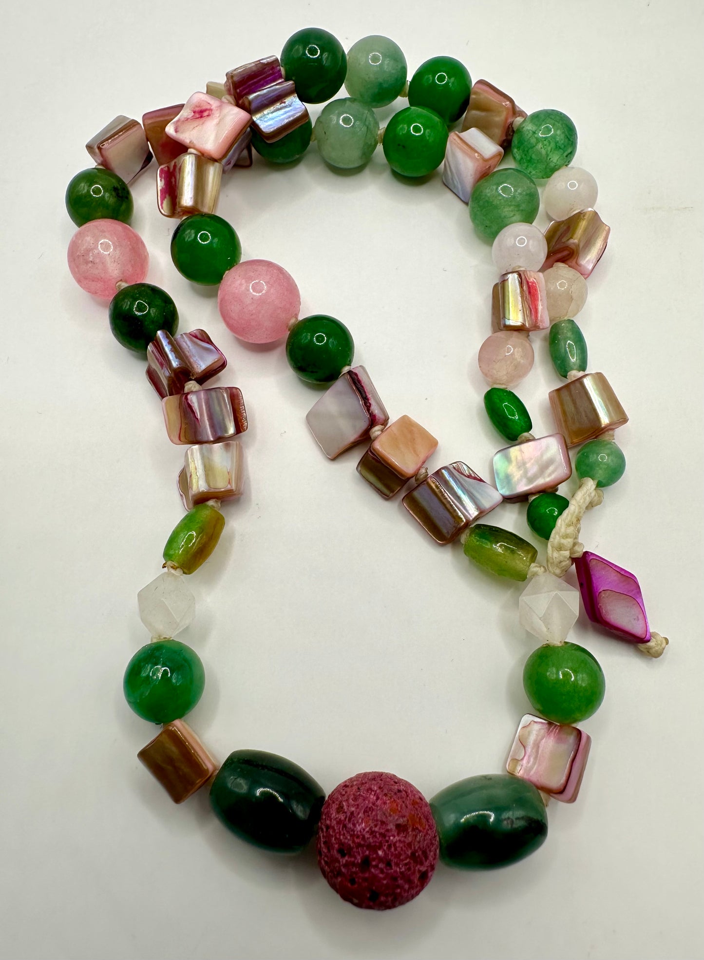 【スペイン発・全世界送料無料】ハンドメイドネックレスアゲートLAVA