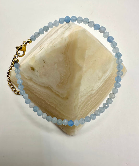 【スペイン発・全世界送無料】アクアマリンブレスレット