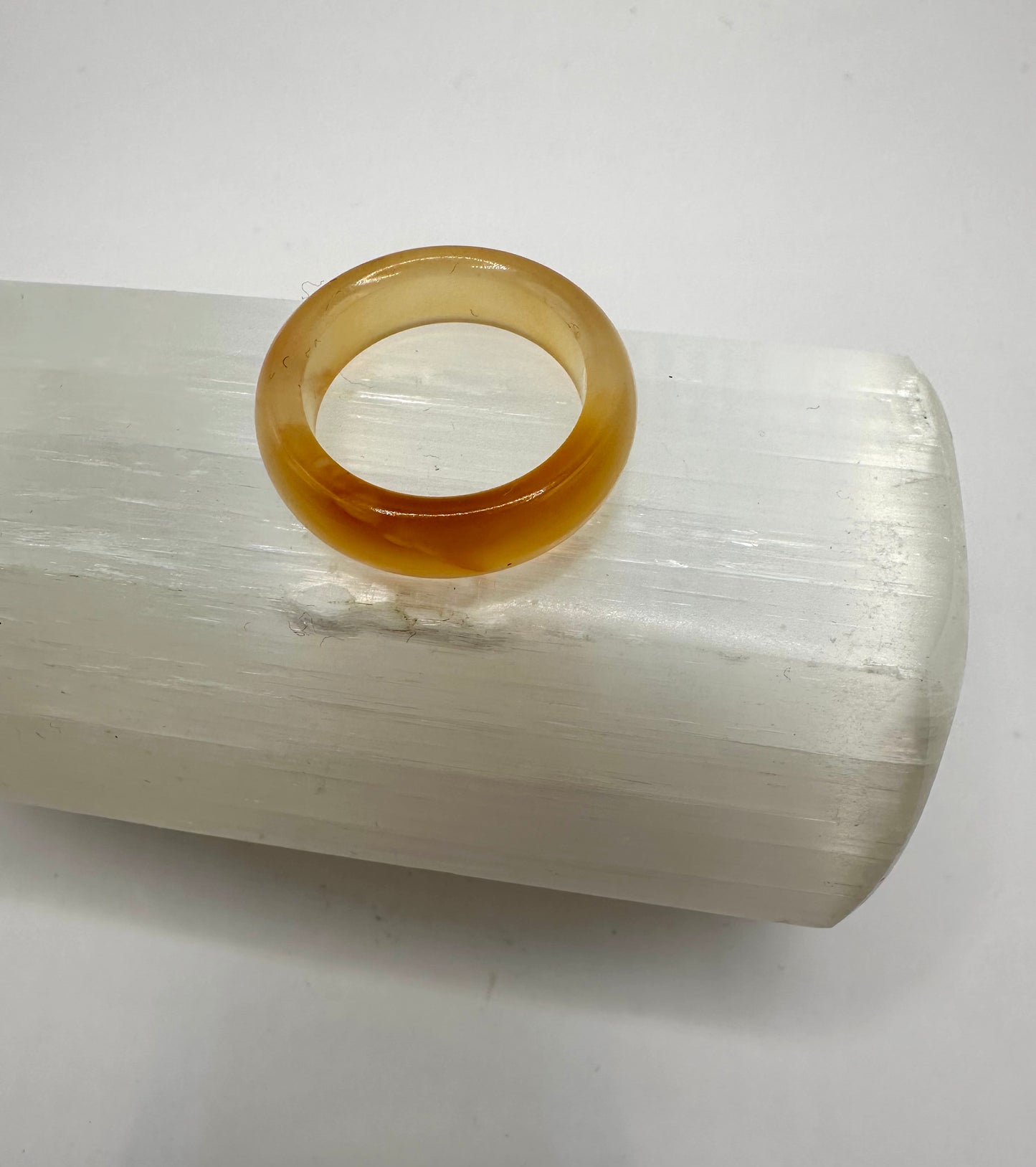 【スペイン発・全世界送料無料】アゲートオレンジリング