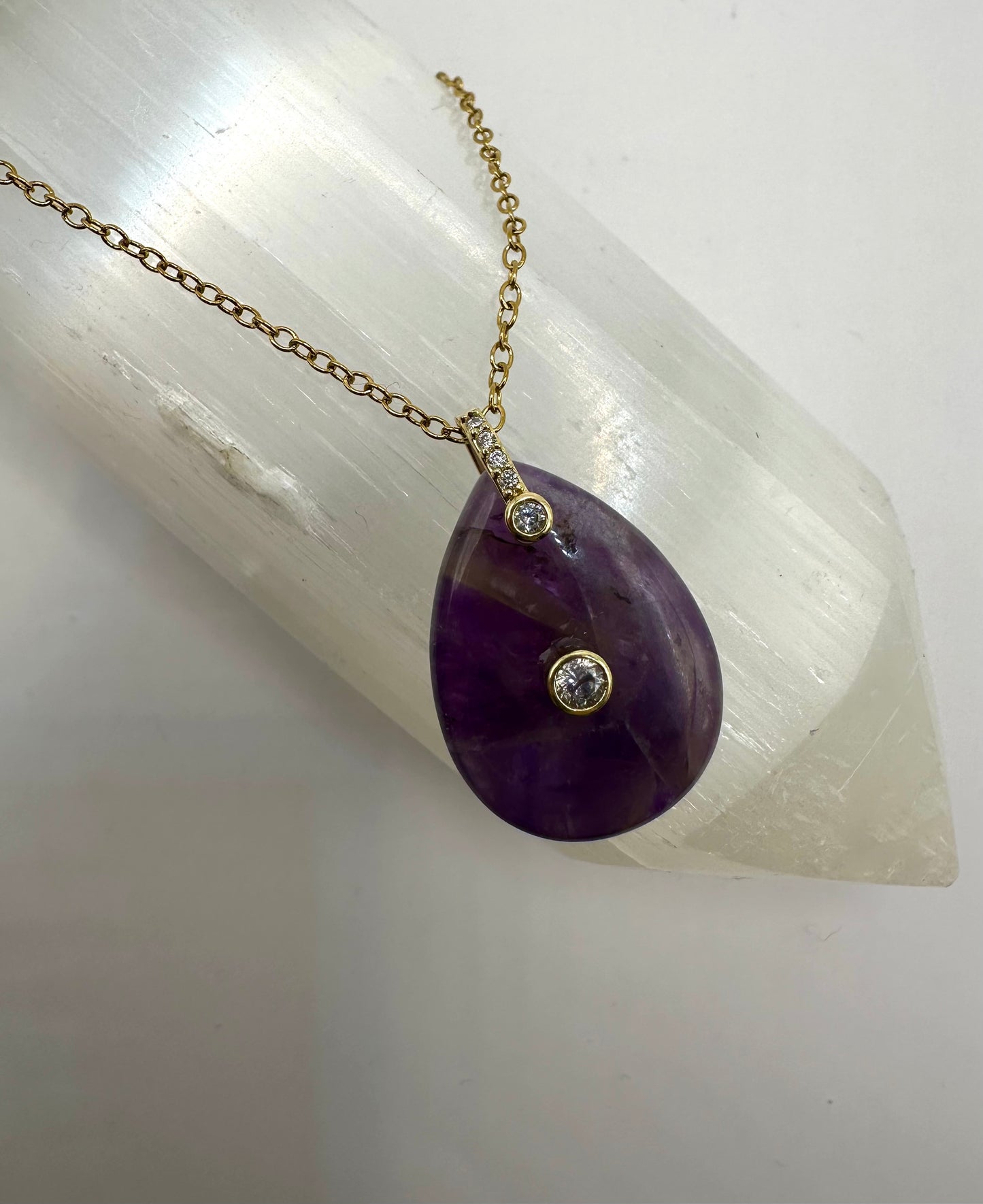 【スペイン発・全世界送料無料】アメジストネックレス