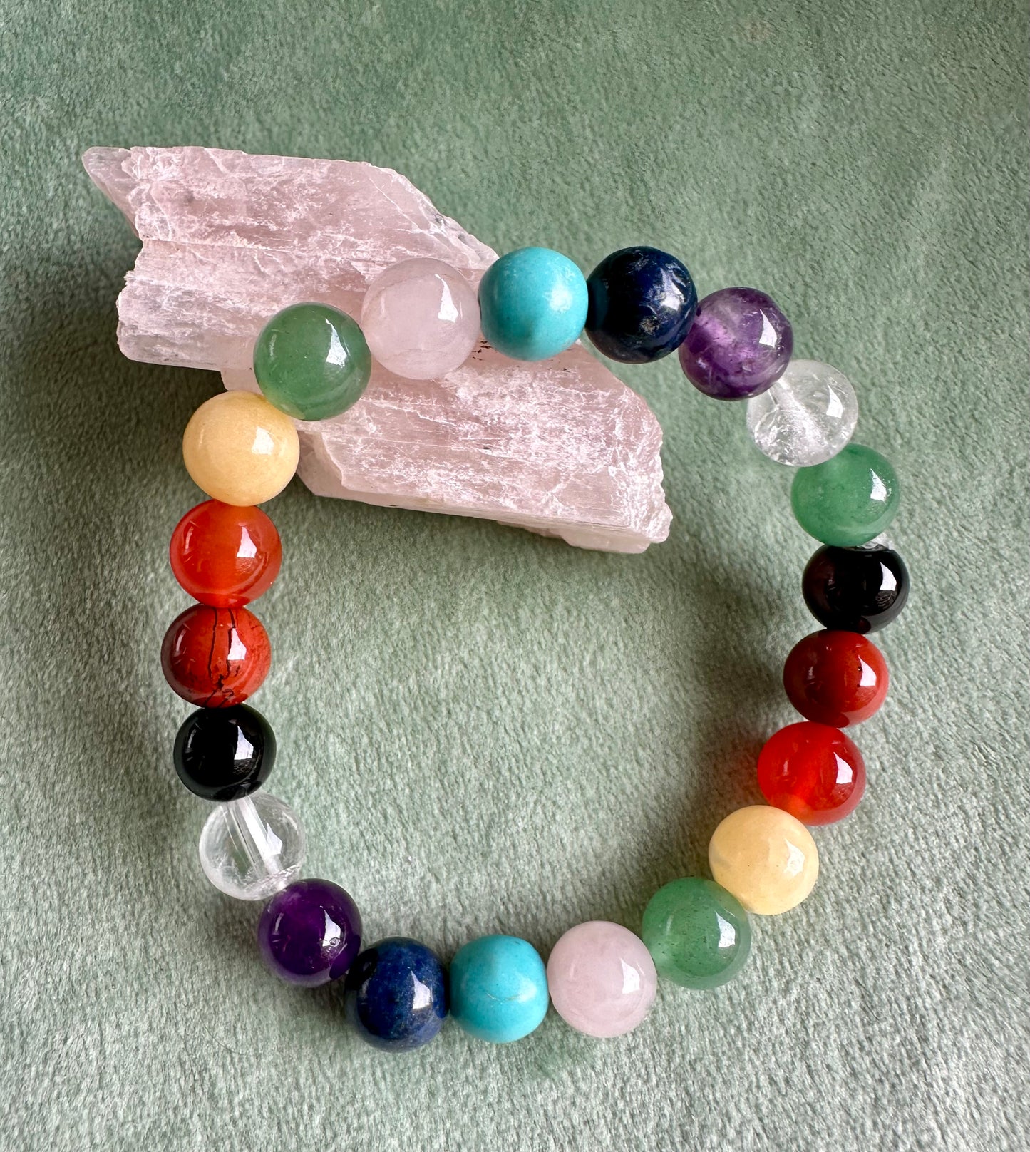 【スペイン発・全世界送料込】チャクラエネルギー調整ブレスレット7mm -8mm