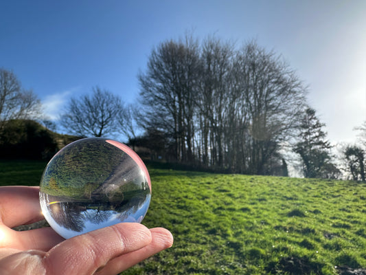 聖地グラストンベリーエネルギー調整水晶50mm
