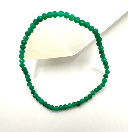 【スペイン発・全世界送料無料】グリーンアベンチュリンブレスレット2-3mm