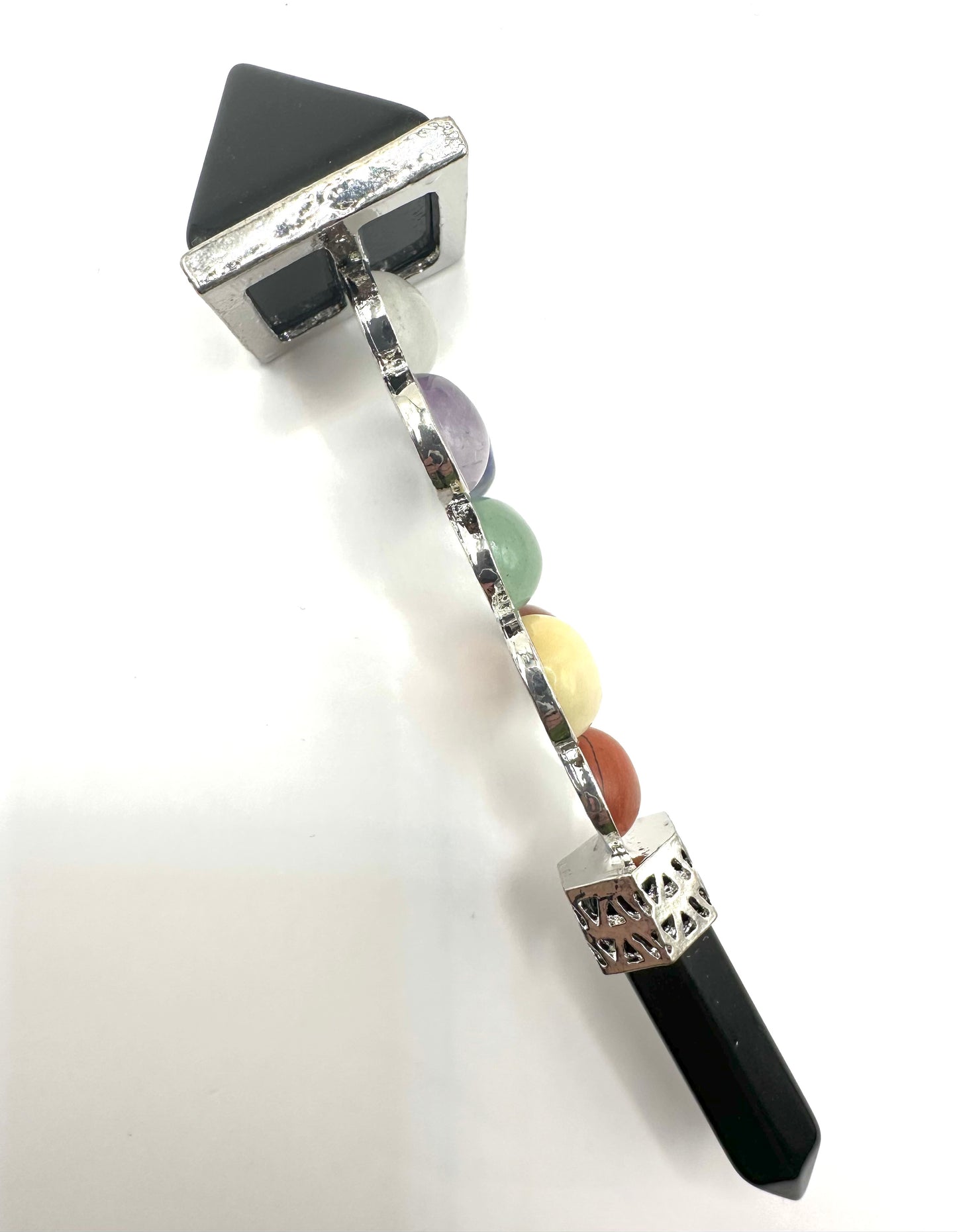 【スペイン発・全世界送料無料】魔法のチャクラワンド(ブラックオブシディアン)