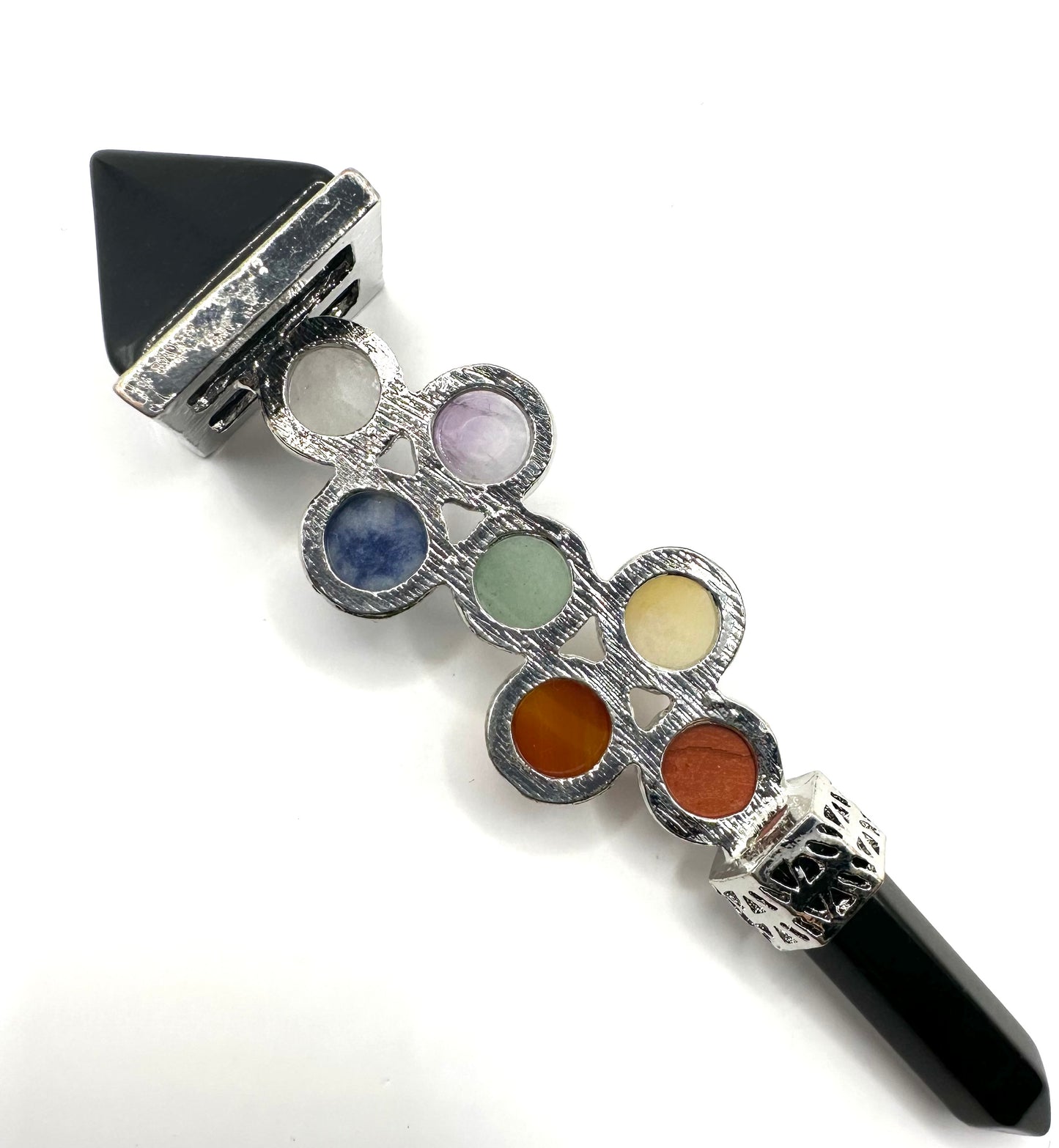 【スペイン発・全世界送料無料】魔法のチャクラワンド(ブラックオブシディアン)