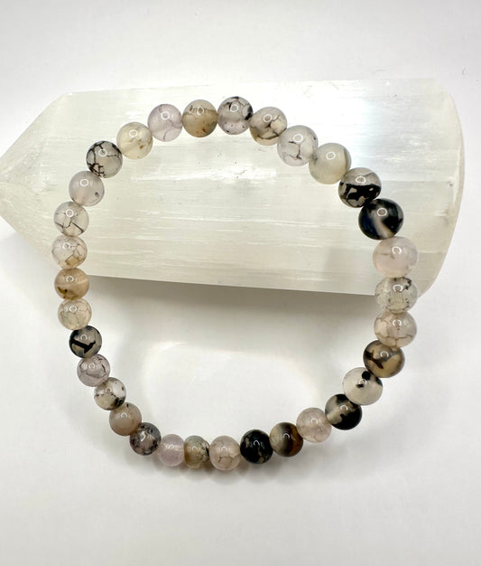 【スペイン発・全世界送料無料】ドラゴンベインアゲート6mm