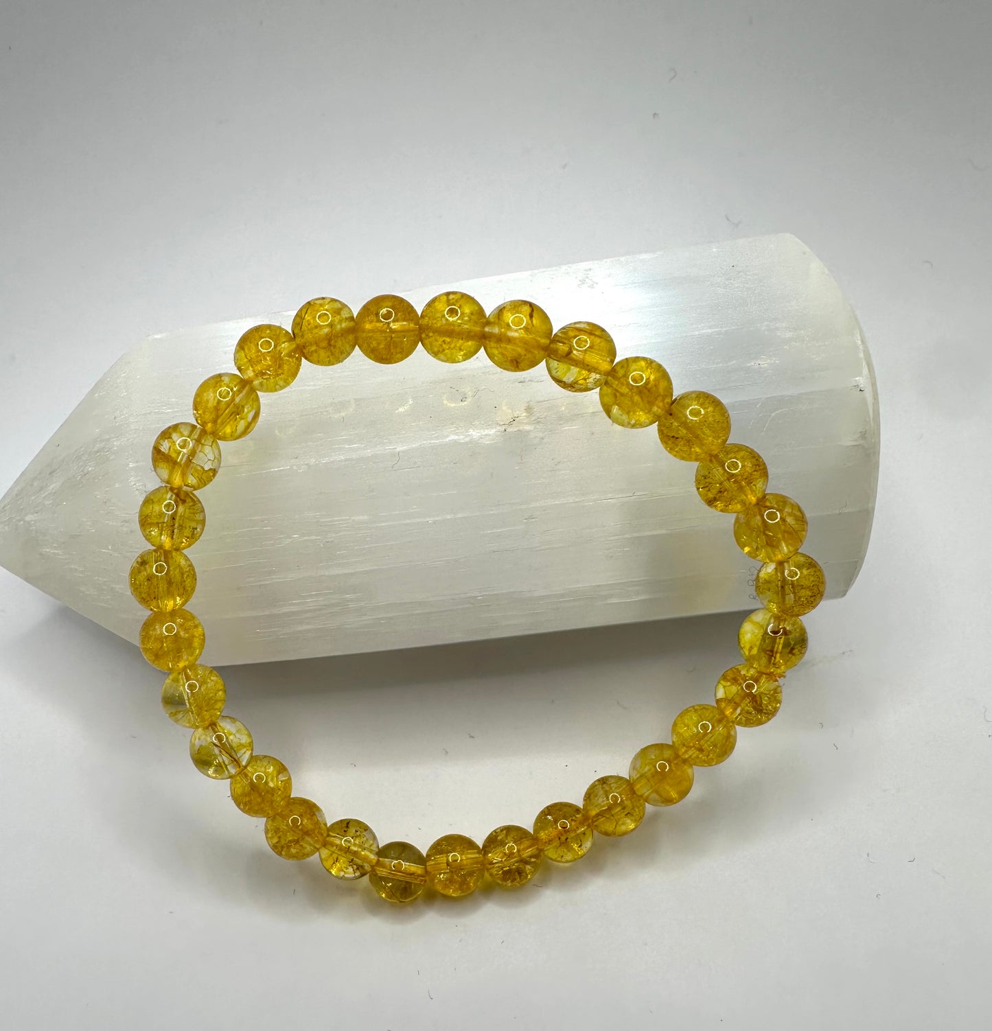 【スペイン発・全世界送料無料】高品質シトリンブレスレット７−８mm (コピー)