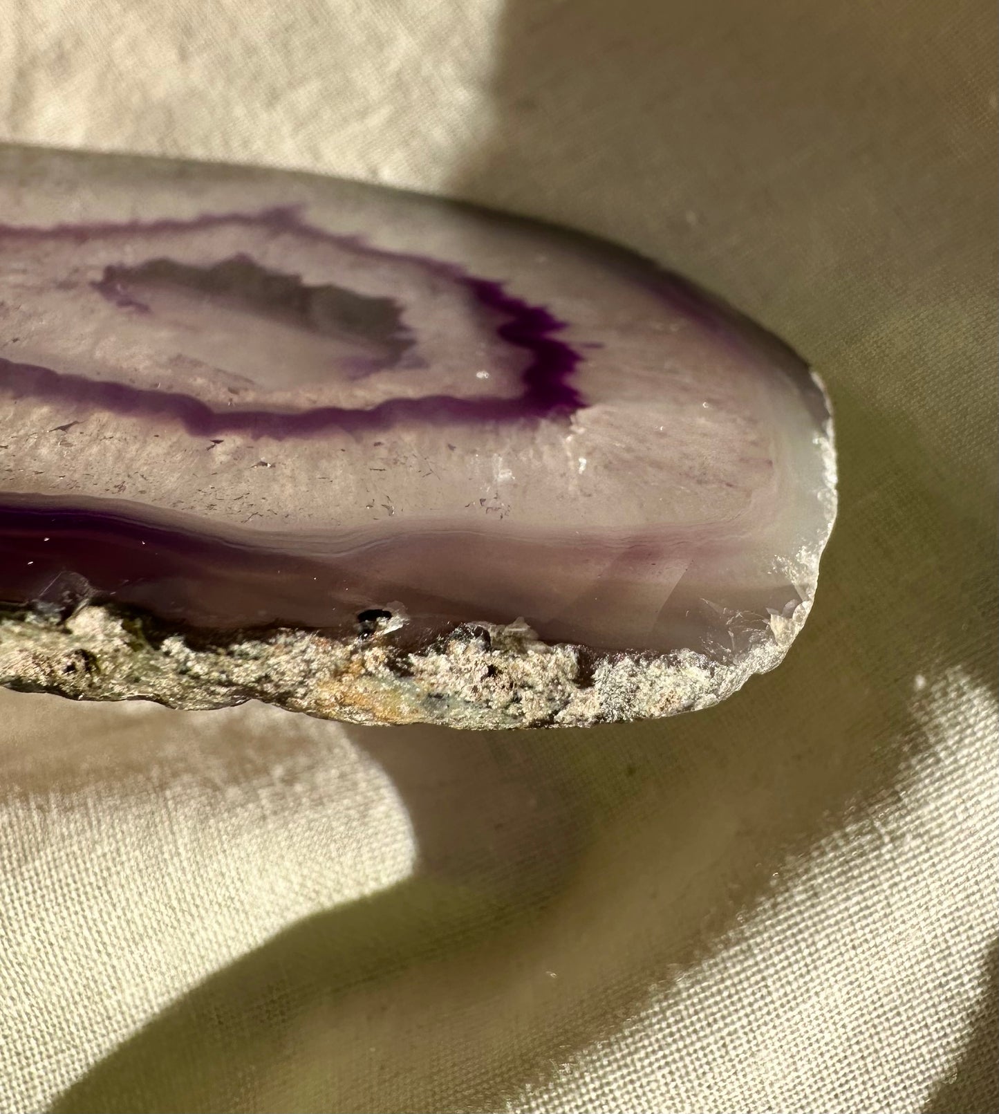 【送料込】アゲートプレートむらさき①