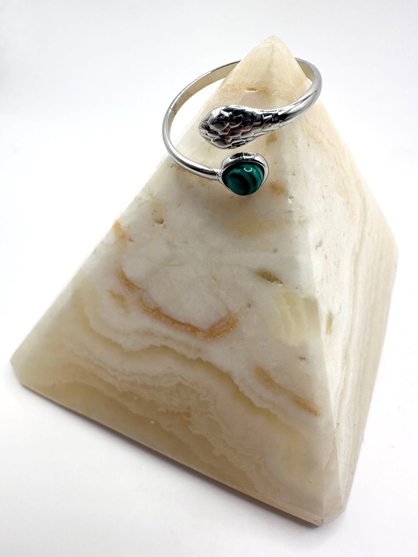 【スペイン発・全世界送料無料】リングへび調整可能リングUSサイズ６＋調整可能