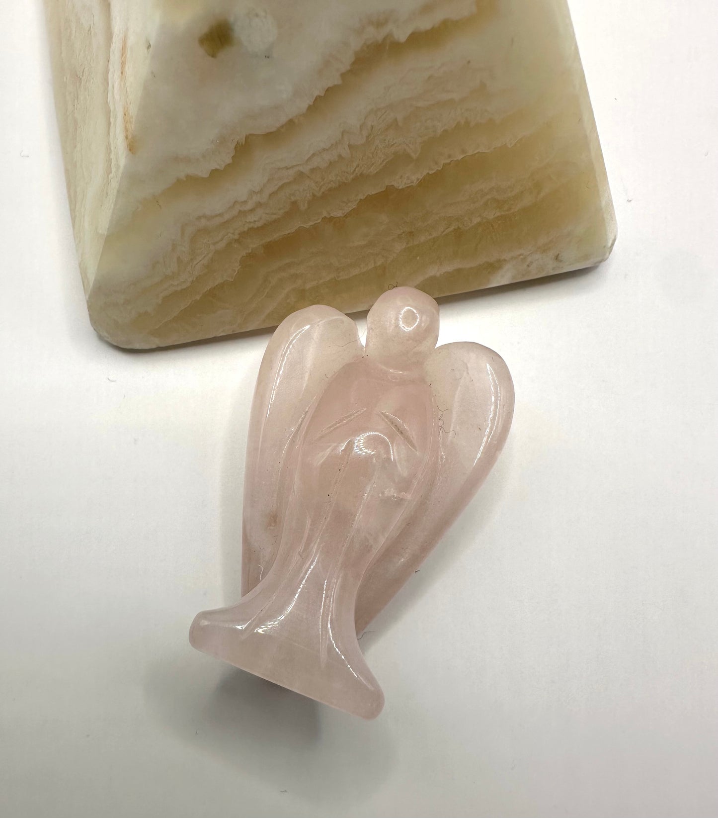 【スペイン発・全世界送料無料】 ローズクオーツエンジェル